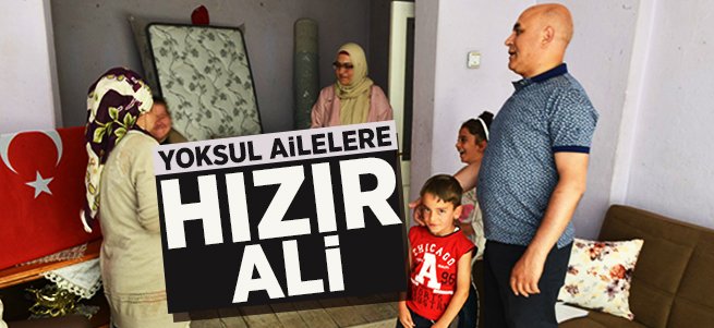 Ali Korkut, yoksul ailelere hızır gibi yetişiyor... 