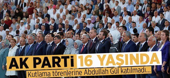 AK Parti'de 16 yıl kutlaması