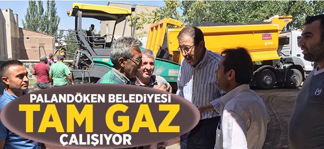 Palandöken Belediyesi tam gaz çalışıyor