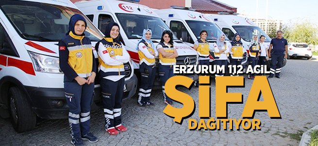 Erzurum 112 Acil Sağlık Ekipleri Şifa Dağıtıyor