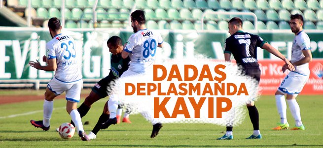 Dadaş Deplasmanda Kayıp: 2-0