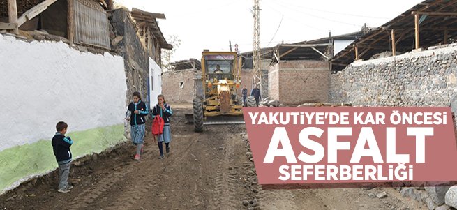 Yakutiye'de kar öncesi asfalt seferberliği