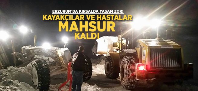 Mahsur kalan kayakçılar kurtarıldı