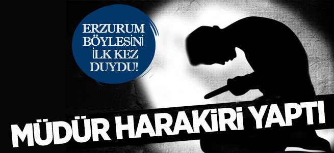 Market Müdürü kendisini kalbinden bıçakladı