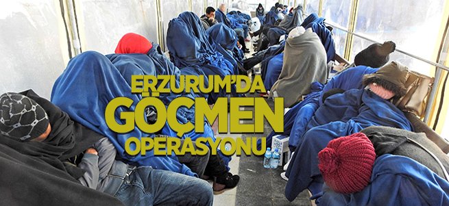 Erzurum’da 42 kaçak göçmen yakalandı