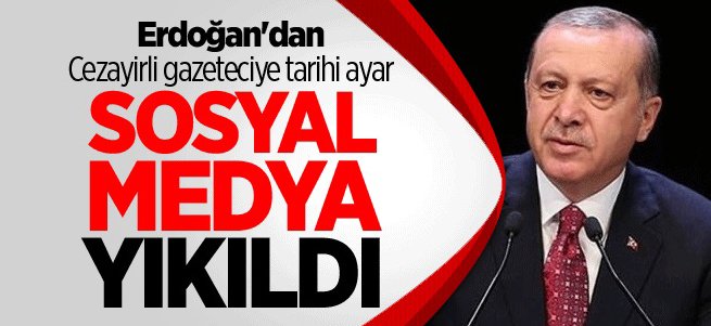 Erdoğan'dan Cezayirli gazeteciye tarihi ayar