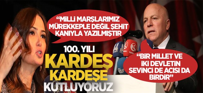 100. yıl dönümünü kardeş kardeşe kutluyoruz