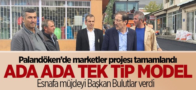 Palandöken’de marketler projesi tamamlandı