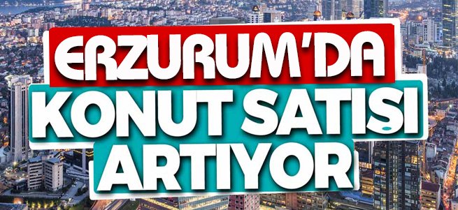 Erzurum'da konut satışları arttı