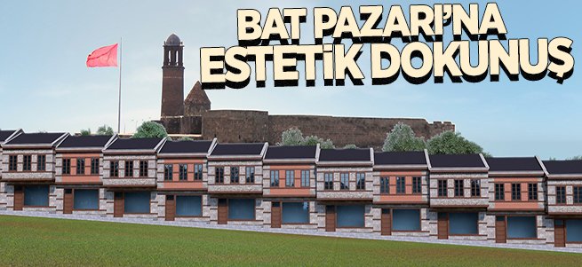 Bat Pazarı’na Kentsel Estetik Dokunuş 