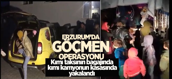 Erzurum'da 502 göçmen yakalandı