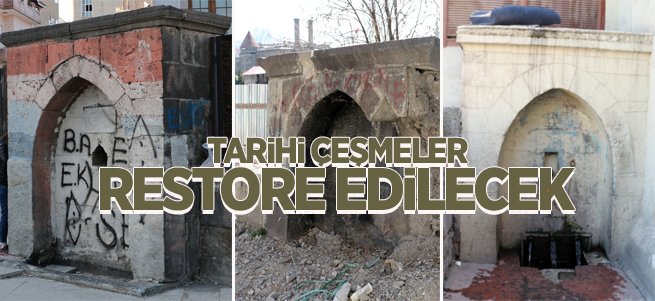 Büyükşehir tarihi çeşmeleri restore edecek 