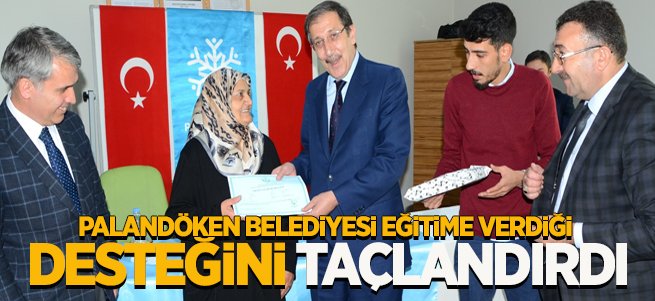 Palandöken Belediyesi Eğitim Desteğini Taçlandırdı 