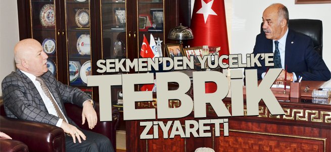 Başkan Sekmen'den Yücelik’e Tebrik Ziyareti