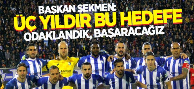 Başkan Sekmen'den BB Erzurumspor açıklaması