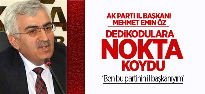 Başkan Öz dedikodulara noktayı koydu