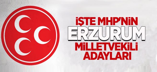 İşte MHP'nin Erzurum Milletvekili Adayları