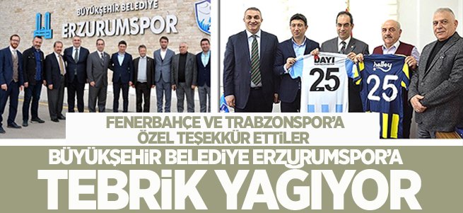 B.B Erzurumspor'a tebrik yağıyor! 