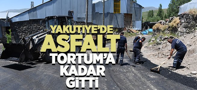 Yakutiye'de asfalt hizmeti Tortum'a kadar gitti