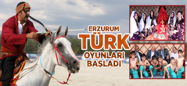 Erzurum Türk Oyunları Başladı