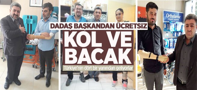 Kollar ve bacaklar Dadaş Başkan'dan!