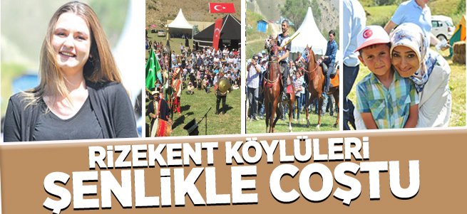 Rizekent köylüleri şenlikte coştu