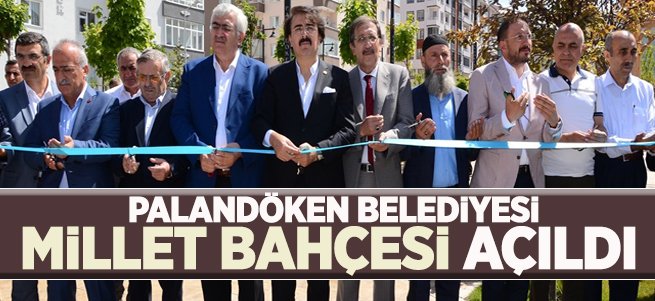 Palandöken Belediyesi Millet Bahçesi’ni Açtı 