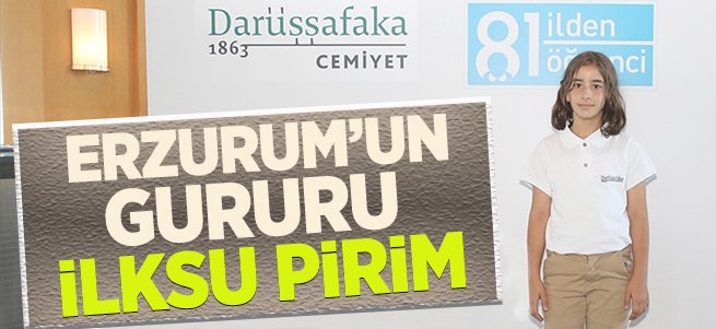 İlksu Pirim Erzurum'un gururu oldu