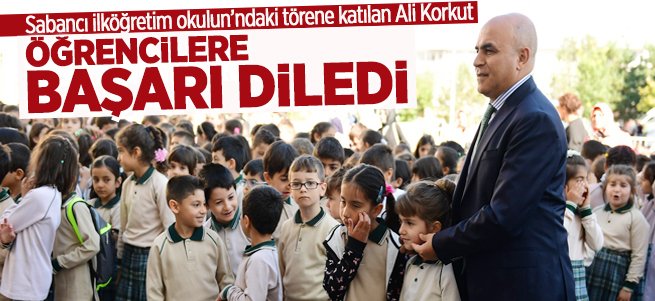 Ali Korkut, öğrencilere başarı diledi...