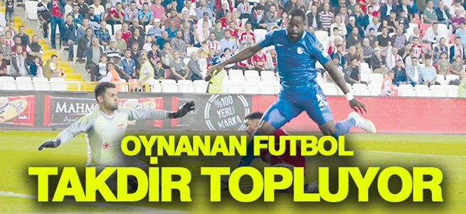 Sonuç kötü olsa da oynanan futbol takdir topluyor