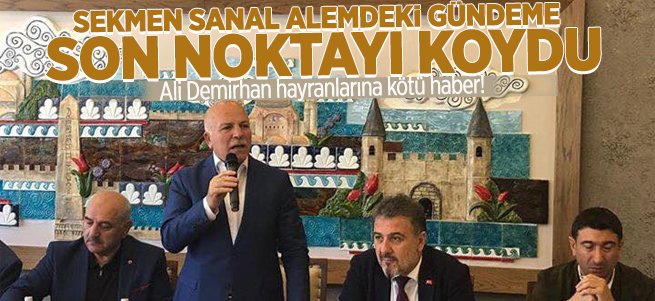 Sekmen'den Ali Demirhan hayranlarına kötü haber!