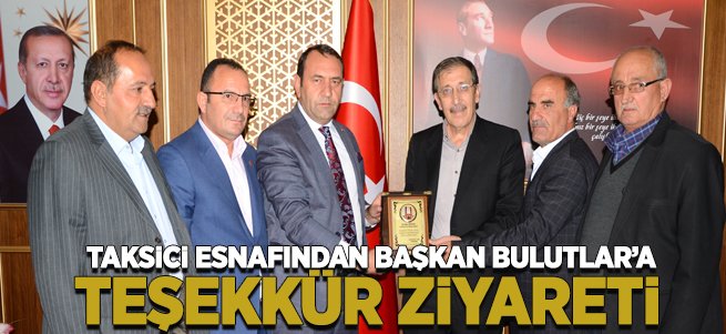 Taksici esnafından Orhan Bulutlar’a teşekkür 