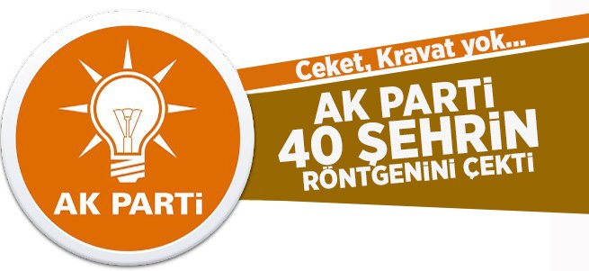 AK Parti 40 şehrin röntgenini çekti