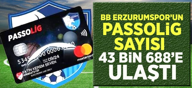 BB Erzurumspor'un Passolig Sayısı 43 bini geçti