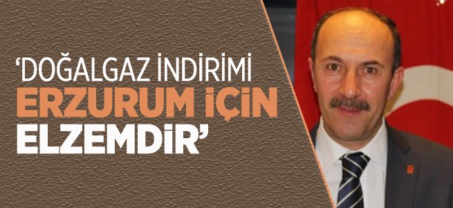 'Doğalgaz indirimi Erzurum için elzemdir'