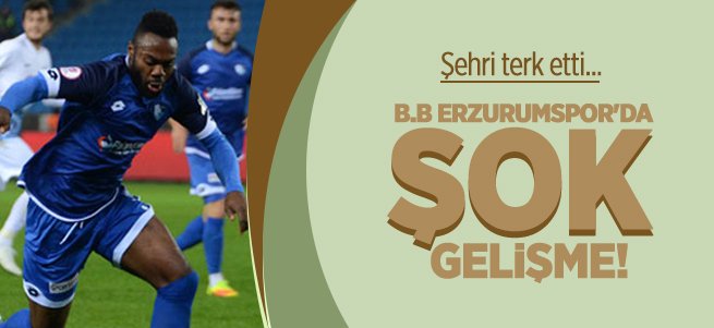 Erzurumspor'da şok gelişme! Şehri terk etti...