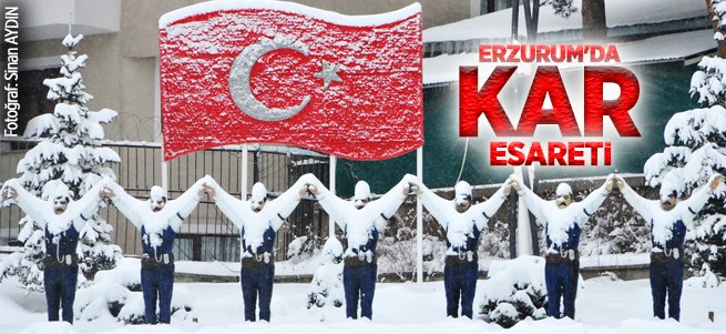 Erzurum'da Kar Esareti