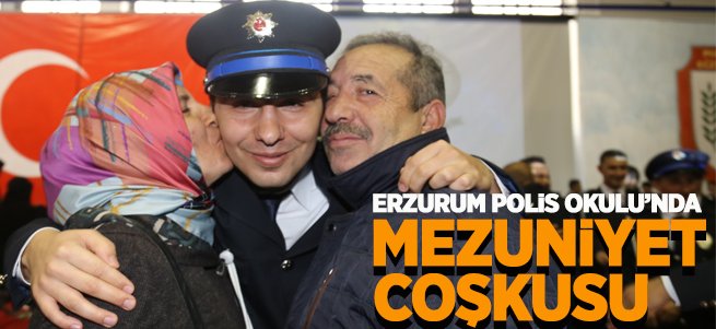 Erzurum Polis Okulu’nda mezuniyet coşkusu