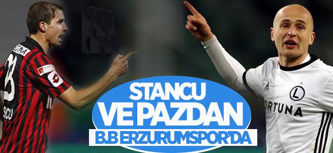 Stancu ve Pazdan Erzurumspor'da...