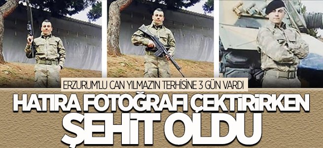 Hatıra fotoğrafı çektirmek isterken şehit oldu