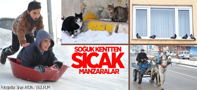 Soğuk kent Erzurum'dan sıcak manzaralar