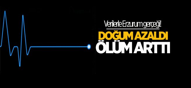 Erzurum'da doğum azaldı ölüm arttı!