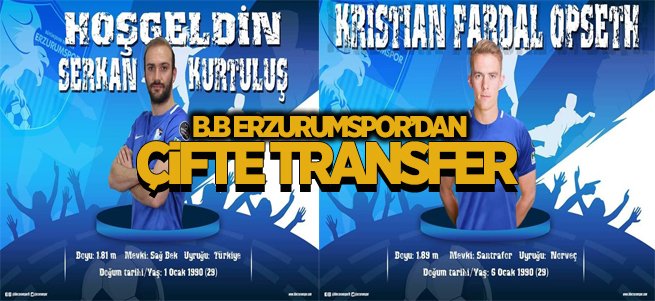 B.B Erzurumspor’a Norveç’ten forvet geldi