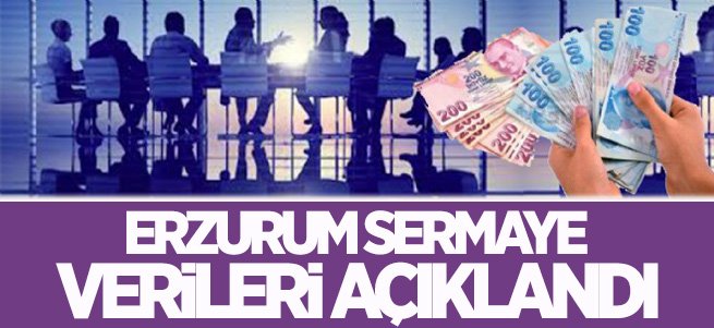 Erzurum sermaye verileri açıklandı