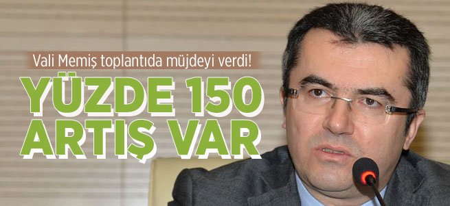 Vali Memiş: Turizmde yüzde 150 artış var