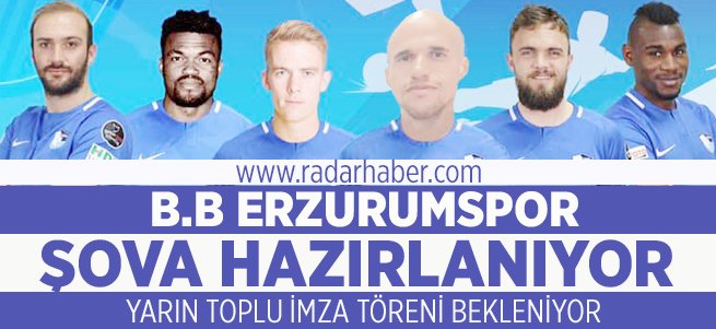 B.B Erzurumspor toplu imza töreni yapacak