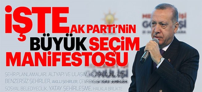 İşte AK Parti'nin seçim manifestosu