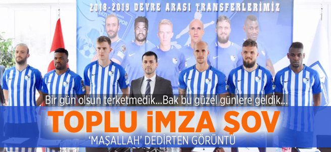 B.B. Erzurumspor'da toplu imza şov