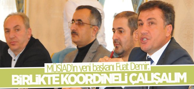 MÜSİAD Erzurum Şubesi yeni yönetimini basına tanıttı