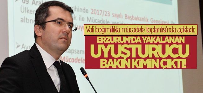 Erzurum'da yakalanan uyuştucu PKK'nın çıktı